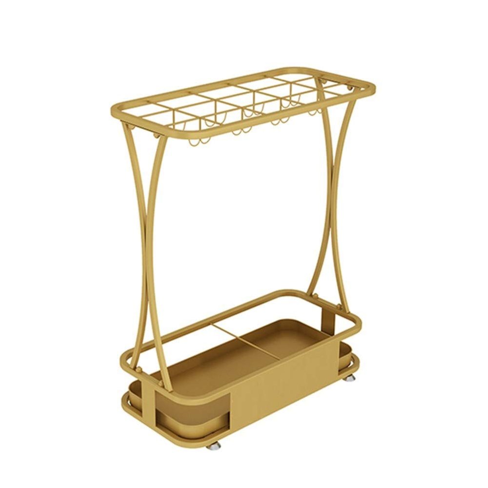 Umbrella Racks WXYZ Hotel Large-Capacity Wrought Iron Umbrella Stand, Detachable and Easy to Install Umbrella Storage Rack, 15 Holes 18 Holes 21 Holes, Black, White, Gold, Pink, Green
