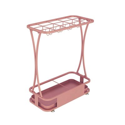Umbrella Racks WXYZ Hotel Large-Capacity Wrought Iron Umbrella Stand, Detachable and Easy to Install Umbrella Storage Rack, 15 Holes 18 Holes 21 Holes, Black, White, Gold, Pink, Green