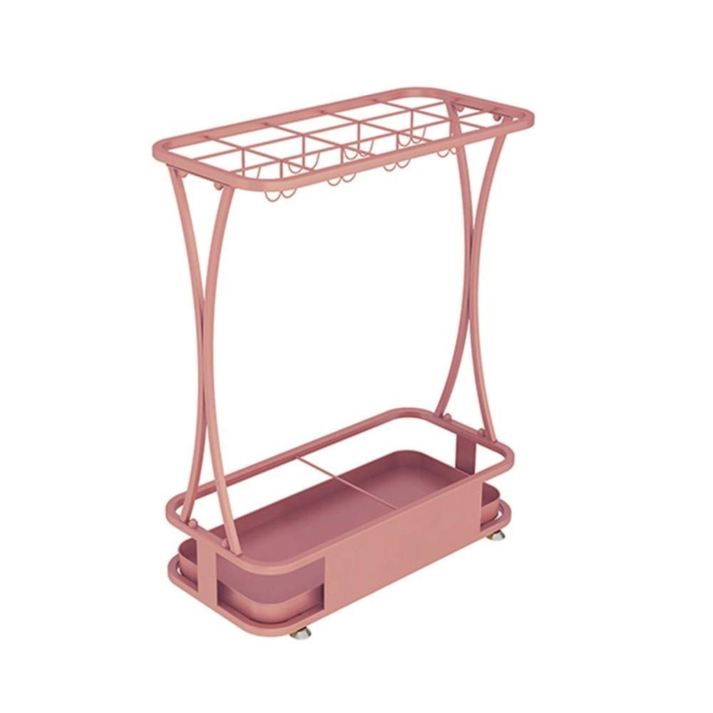 Umbrella Racks WXYZ Hotel Large-Capacity Wrought Iron Umbrella Stand, Detachable and Easy to Install Umbrella Storage Rack, 15 Holes 18 Holes 21 Holes, Black, White, Gold, Pink, Green