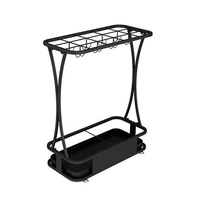 Umbrella Racks WXYZ Hotel Large-Capacity Wrought Iron Umbrella Stand, Detachable and Easy to Install Umbrella Storage Rack, 15 Holes 18 Holes 21 Holes, Black, White, Gold, Pink, Green