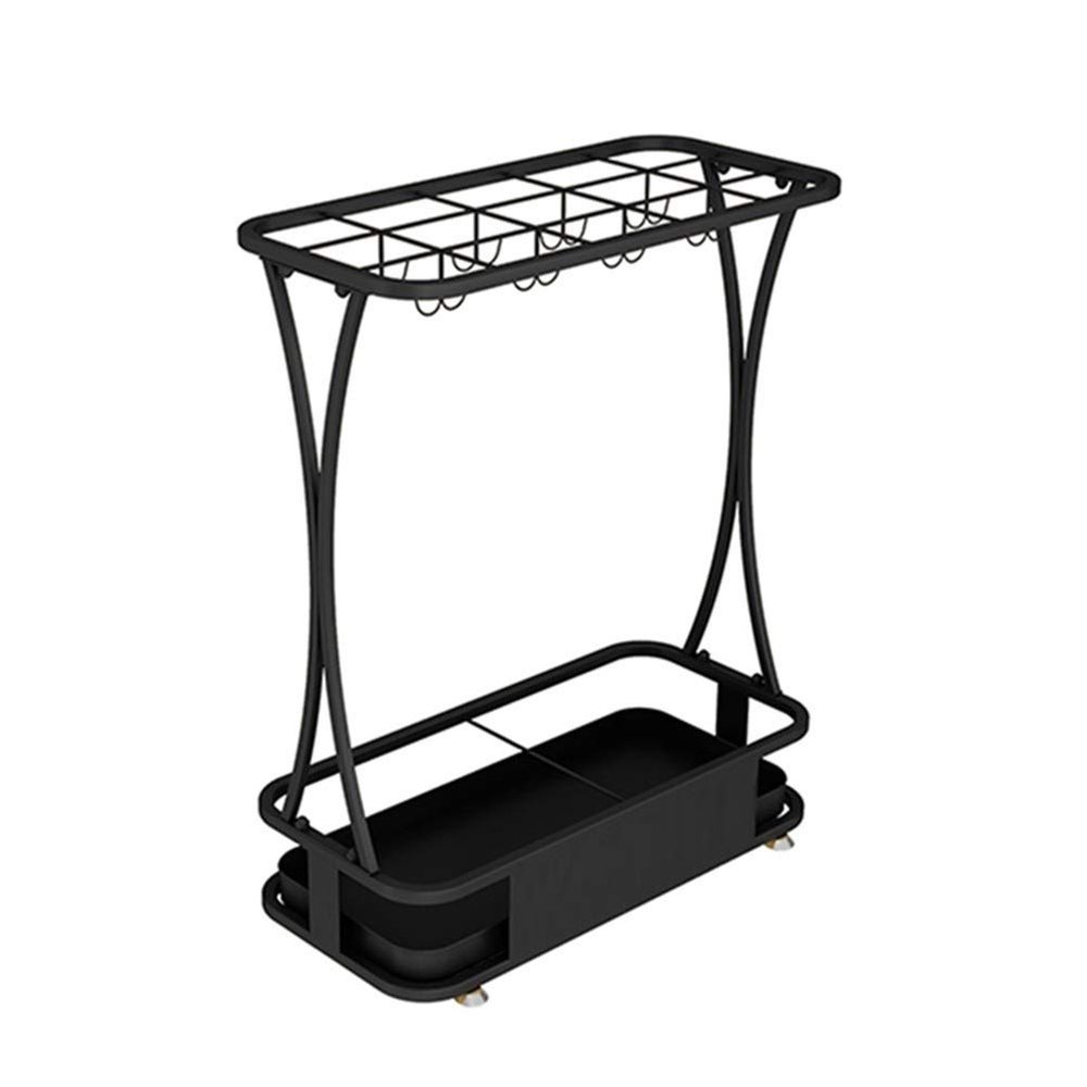 Umbrella Racks WXYZ Hotel Large-Capacity Wrought Iron Umbrella Stand, Detachable and Easy to Install Umbrella Storage Rack, 15 Holes 18 Holes 21 Holes, Black, White, Gold, Pink, Green