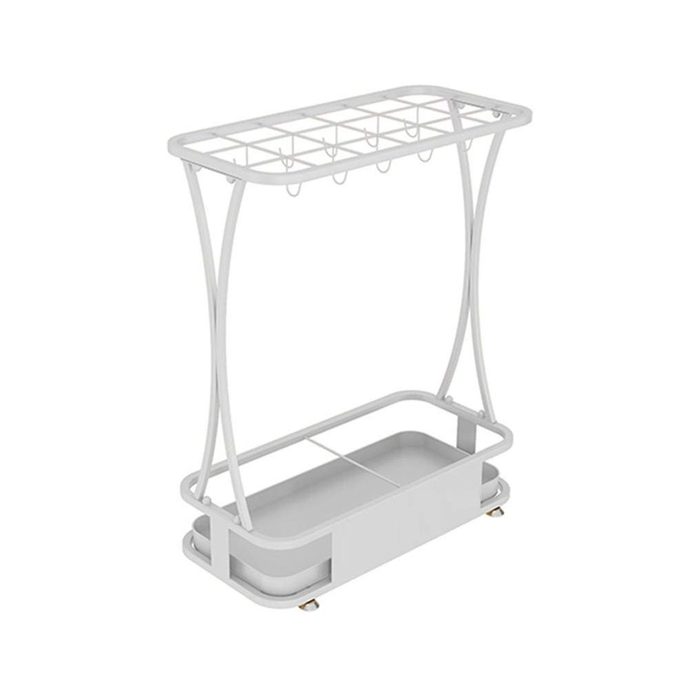 Umbrella Racks WXYZ Hotel Large-Capacity Wrought Iron Umbrella Stand, Detachable and Easy to Install Umbrella Storage Rack, 15 Holes 18 Holes 21 Holes, Black, White, Gold, Pink, Green