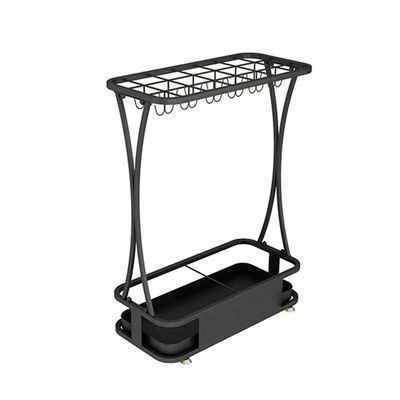 Umbrella Racks WXYZ Hotel Large-Capacity Wrought Iron Umbrella Stand, Detachable and Easy to Install Umbrella Storage Rack, 15 Holes 18 Holes 21 Holes, Black, White, Gold, Pink, Green