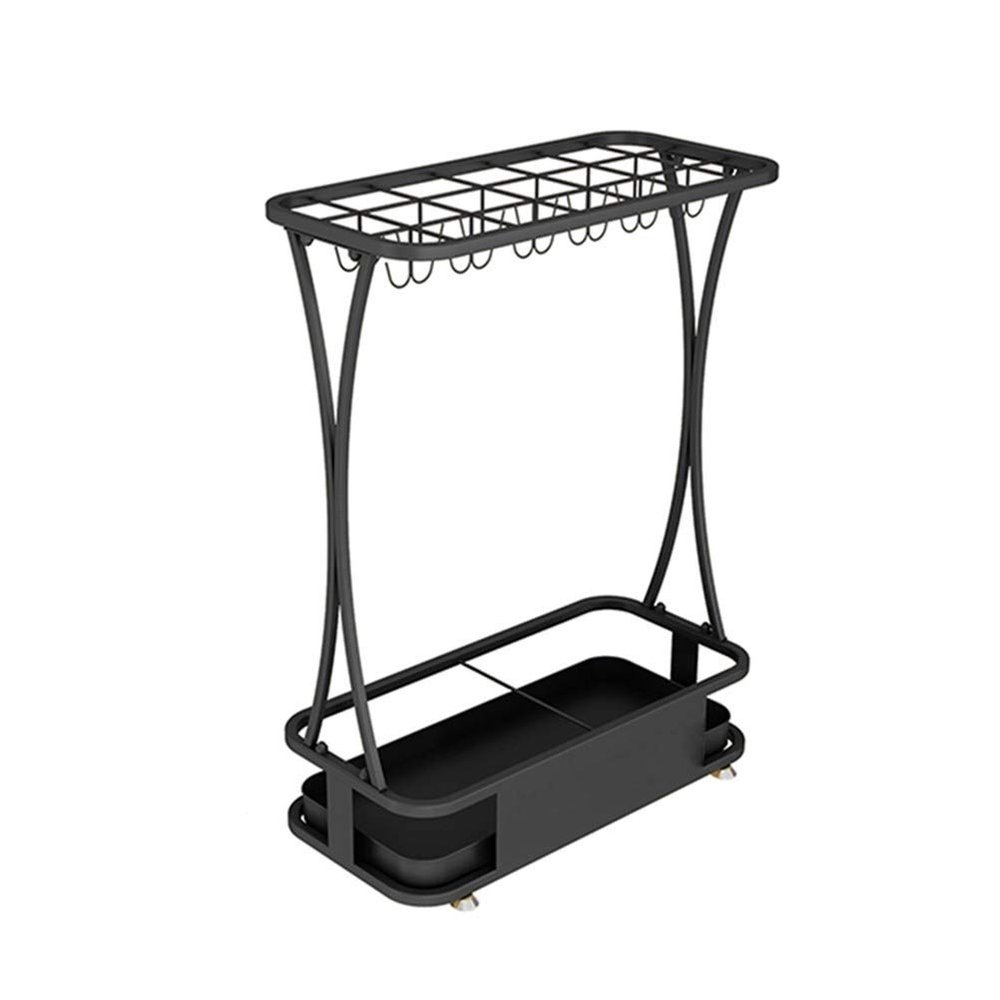 Umbrella Racks WXYZ Hotel Large-Capacity Wrought Iron Umbrella Stand, Detachable and Easy to Install Umbrella Storage Rack, 15 Holes 18 Holes 21 Holes, Black, White, Gold, Pink, Green