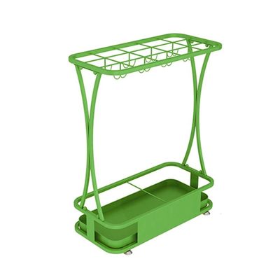 Umbrella Racks WXYZ Hotel Large-Capacity Wrought Iron Umbrella Stand, Detachable and Easy to Install Umbrella Storage Rack, 15 Holes 18 Holes 21 Holes, Black, White, Gold, Pink, Green