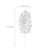 Cabilock Gold Leaves Decorations 12pcs Silver Christmas Tree Pick Leaves Ornament Glitter Leaf Spray Xmas Holiday Decor Vase Tree Filler Wreath Garland Wedding Decoration DIY Craft Silver Leaf view 3