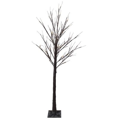 Northlight Christmas Birch Twig Tree Outdoor Decoration-Warm White LED Lights, 6'