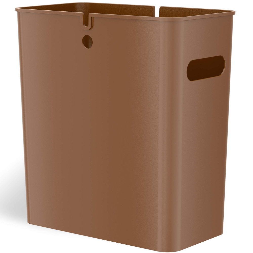 iTouchless Kitchen, Trash Cans with AbsorbX Odor Filter, Waste Bin, Toffee Brown