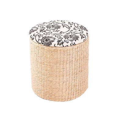 HOMEH Wooden Storage Box with lids, Strong Compact Sofa Change Shoes Pouffe Stool Seat for Garden Bedroom Hallway (Color : Cloth Cover-a, Size : S)