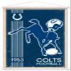 Trends International NFL Indianapolis Colts - Retro Logo 14 Wall Poster, 22.375" x 34", Print and White Hanger Bundle view 1