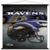 Trends International NFL Baltimore Ravens - Helmet 16 Wall Poster, 22.375" x 34", Premium Print and Black Hanger Bundle view 1