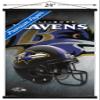 Trends International NFL Baltimore Ravens - Helmet 16 Wall Poster, 22.375" x 34", Premium Print and Black Hanger Bundle view 3
