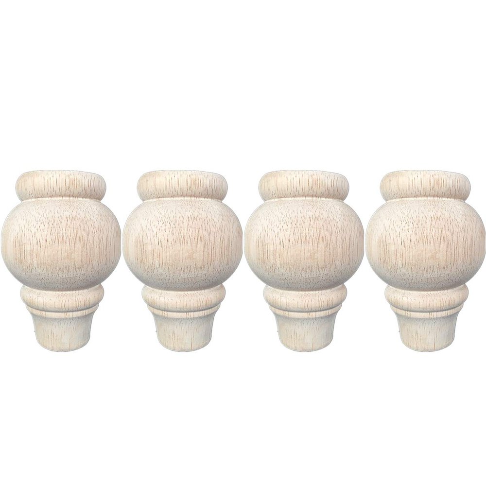 No Paint Set of 4 Shaped Wood TV Table Legs Furniture Sofa Chair Ottoman Couch Bed Wardrobe Cabinet Legs Type-I