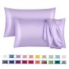 Tyfitb Satin Pillowcase Set for Hair & Skin Care Cooling, Hypoallergenic, Anti-Frizz, Wrinkle-Free Soft, Luxurious Pillowcases with Envelope Closure 2-Pack, king Size 20x36", Gift-Ready view 1