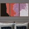 SIGNWIN 3 Piece Framed Canvas Wall Art Abstract Fluids 3D Abstract Abstract Brushstroke Contemporary - 16"x24"x3 Panels view 1