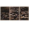 SIGNWIN 3 Piece Framed Canvas Wall Art Wood Panel Patterns Abstract Industrial Modern Art Multicolor Patterns - 16"x24"x3 Panels view 2