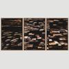 SIGNWIN 3 Piece Framed Canvas Wall Art Wood Panel Patterns Abstract Industrial Modern Art Multicolor Patterns - 16"x24"x3 Panels view 3
