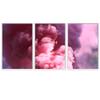 SIGNWIN 3 Piece Framed Canvas Wall Art Abstract Fluids 3D Abstract Abstract Brushstroke Contemporary - 16"x24"x3 Panels view 2