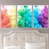 SIGNWIN 3 Piece Framed Canvas Wall Art Abstract Fluids 3D Abstract Abstract Brushstroke Contemporary - 16"x24"x3 Panels view 1