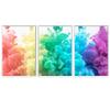 SIGNWIN 3 Piece Framed Canvas Wall Art Abstract Fluids 3D Abstract Abstract Brushstroke Contemporary - 16"x24"x3 Panels view 2