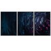 SIGNWIN 3 Piece Framed Canvas Wall Art Abstract Fluids 3D Abstract Abstract Brushstroke Contemporary - 16"x24"x3 Panels view 2