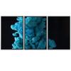 SIGNWIN 3 Piece Framed Canvas Wall Art Abstract Fluids 3D Abstract Abstract Brushstroke Contemporary - 16"x24"x3 Panels view 2