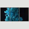 SIGNWIN 3 Piece Framed Canvas Wall Art Abstract Fluids 3D Abstract Abstract Brushstroke Contemporary - 16"x24"x3 Panels view 3