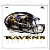Trends International NFL Baltimore Ravens - Drip Helmet 20 Wall Poster, 22.375" x 34", Premium Print and White Hanger Bundle view 1