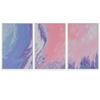 SIGNWIN 3 Piece Framed Canvas Wall Art Abstract Fluids 3D Abstract Abstract Brushstroke Contemporary - 16"x24"x3 Panels view 2