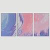 SIGNWIN 3 Piece Framed Canvas Wall Art Abstract Fluids 3D Abstract Abstract Brushstroke Contemporary - 16"x24"x3 Panels view 3