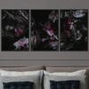 SIGNWIN 3 Piece Framed Canvas Wall Art Abstract Fluids 3D Abstract Abstract Brushstroke Contemporary - 16"x24"x3 Panels view 1