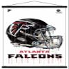 Trends International NFL Atlanta Falcons - Drip Helmet 20 Wall Poster, 22.375" x 34", Premium Print and Black Hanger Bundle view 1