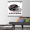 Trends International NFL Atlanta Falcons - Drip Helmet 20 Wall Poster, 22.375" x 34", Premium Print and Black Hanger Bundle view 2
