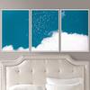 SIGNWIN 3 Piece Framed Canvas Wall Art Sky Confetti Abstract Industrial Modern Art Multicolor Patterns - 16"x24"x3 Panels view 1