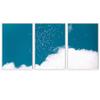 SIGNWIN 3 Piece Framed Canvas Wall Art Sky Confetti Abstract Industrial Modern Art Multicolor Patterns - 16"x24"x3 Panels view 2