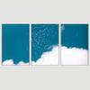 SIGNWIN 3 Piece Framed Canvas Wall Art Sky Confetti Abstract Industrial Modern Art Multicolor Patterns - 16"x24"x3 Panels view 3