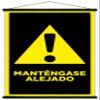 Trends International Mantengase Alejado (Keep Out) Wall Poster, 22.375" x 34", Premium Print and Black Hanger Bundle view 1