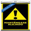 Trends International Mantengase Alejado (Keep Out) Wall Poster, 22.375" x 34", Premium Print and Black Hanger Bundle view 3