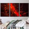 SIGNWIN 3 Piece Framed Canvas Wall Art Abstract Fluids 3D Abstract Abstract Brushstroke Contemporary - 16"x24"x3 Panels view 1