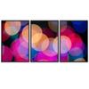 SIGNWIN 3 Piece Framed Canvas Wall Art Abstract Industrial Modern Art Multicolor Patterns - 16"x24"x3 Panels view 2