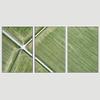 SIGNWIN 3 Piece Framed Canvas Wall Art Solid Greenery Abstract Industrial Modern Art Multicolor Patterns - 16"x24"x3 Panels view 3