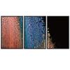 SIGNWIN 3 Piece Framed Canvas Wall Art Abstract Fluids 3D Abstract Abstract Brushstroke Contemporary - 16"x24"x3 Panels view 2
