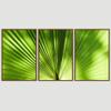 SIGNWIN 3 Piece Framed Canvas Wall Art Solid Greenery Abstract Abstract Industrial Modern Art Multicolor Patterns - 16"x24"x3 Panels view 3