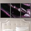 SIGNWIN 3 Piece Framed Canvas Wall Art Abstract Fluids 3D Abstract Abstract Brushstroke Contemporary - 16"x24"x3 Panels view 1