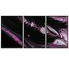 SIGNWIN 3 Piece Framed Canvas Wall Art Abstract Fluids 3D Abstract Abstract Brushstroke Contemporary - 16"x24"x3 Panels view 2