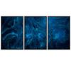 SIGNWIN 3 Piece Framed Canvas Wall Art Abstract Fluids 3D Abstract Abstract Brushstroke Contemporary - 16"x24"x3 Panels view 2