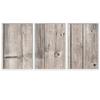 SIGNWIN 3 Piece Framed Canvas Wall Art Wood Panel Patterns Abstract Industrial Modern Art Multicolor Patterns - 16"x24"x3 Panels view 2