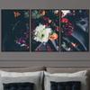 SIGNWIN 3 Piece Framed Canvas Wall Art Assorted Blossoms Canvas Prints Home Artwork Decoration for Living Room,Bedroom - 16"x24"x3 Panels view 1