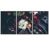 SIGNWIN 3 Piece Framed Canvas Wall Art Assorted Blossoms Canvas Prints Home Artwork Decoration for Living Room,Bedroom - 16"x24"x3 Panels view 2