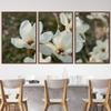 SIGNWIN 3 Piece Framed Canvas Wall Art White Blossom Canvas Prints Home Artwork Decoration for Living Room,Bedroom - 16"x24"x3 Panels view 1